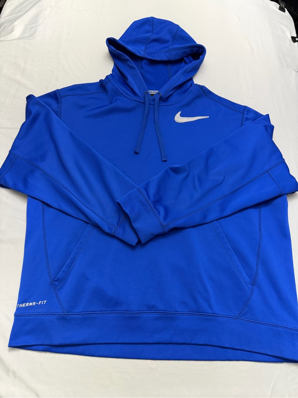 Nike Royal Blue Therma-FIT Pullover Hoodie
